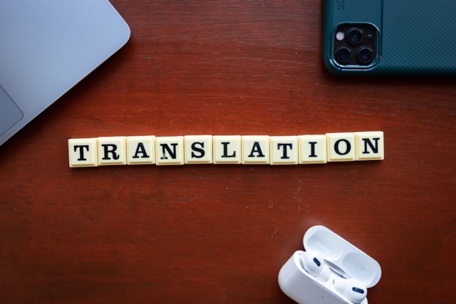 Online language translation services